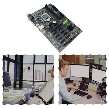 JAUNS-B250 BTC Ieguves Mātesplati 12 PCIE 16X Grafikā Kartes LGA1151 ar SATA SSD120G+Switch Kabelis +Switch Kabelis Atbalsta DDR4