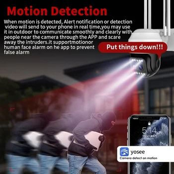 1080P Bezvadu Wifi Kamera Dual Objektīvu, Binokļu IP Kameras CCTV Uzraudzības Drošības AI Atklāt Cilvēka Izsekošana