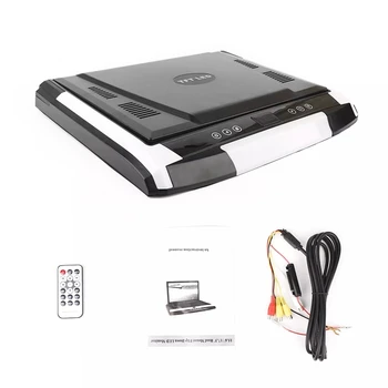 12.1 Collu Flip Leju Monitors MP5 FM USB Ultra Plānas Auto DVD Atskaņotājs, 2-virzienu Video Ievades Automašīnas Jumts, LCD displejs
