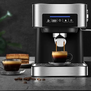 220V Espresso Coffee Maker Mašīna Mazās Daļēji Automātiskās itāļu Kafijas automāts Ar Tvaika Iedomātā Piena Putu Veidotājs