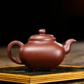 240ml Yixing Tējas Katlā Roku cirsts Kvadrātveida Purpura Māla Tējkannas Skaistums Tējkanna Ķīnas Mājas Teaware Tie Guanyin Tējas Ceremonija Dāvanas