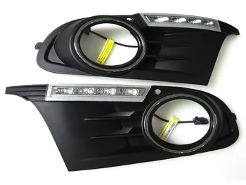 2gab Par Volkswagen Golf 6 MK6 2010. - 2013. GADAM 6000K Baltās Gaismas LED Dienas Braukšanas Gaitas Gaismas DRL Automašīnas Miglas Lukturi