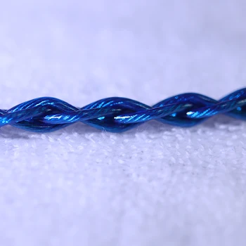 6meters skaidrs, zils litz 6n viena kristāla vara jauninājumu līniju, OD:1.4 mm 133core 22awg