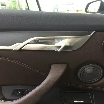 Auto-stils Augstas kvalitātes ABS Chrome gaisa ventilācijas vāciņa iekšējā roktura vāciņu, Auto pārsegi, BMW X1 2016