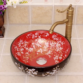 Bezmaksas piegāde dažādas skaistas porcelāna apdares keramikas vannas istabas izlietne izlietne, tualete