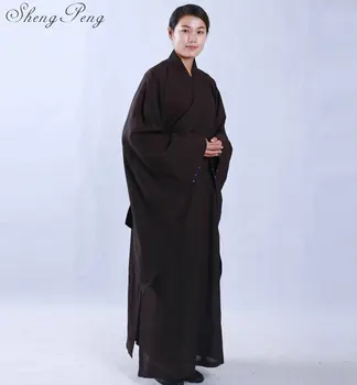 Budistu mūku drēbes meditācija apģērbu shaolin mūks apģērbu budistu drēbes budistu mūks kostīmu austrumu drēbes, monk robe CC209