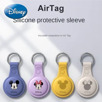 Disney Mickey Minnie par AirTag jaunu Apple anti-pazaudēts iphone anti-kritums gredzenu keychain apkakles anti-zaudēja tracker silikona