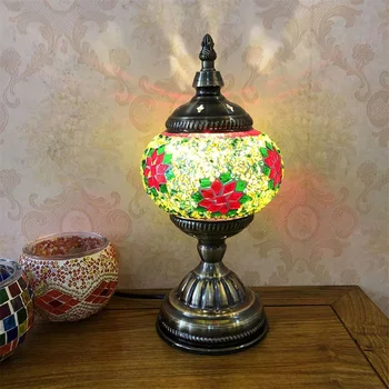 DLMH Retro ExoticTable Lampas Romantiska Radošo LED Galda Gaismu Mājās Dzīvo Guļamistabas Gultas