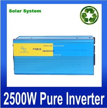 Doubel ciparu displejs 2500W puhdas siniaaltoinvertteri pure sine wave solar power inverter DC 12V 24V 48V, lai AC 110V vai 230V