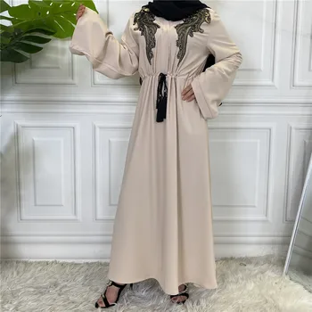 Eid Dubaija Abaya Turcija Kleita, Hijab Musulmaņu Sievietēm, Tuvajos Austrumos Caftan Ramadāna arābu Pieticīgs Islāma Apģērba Maxi Kaftan Drēbes