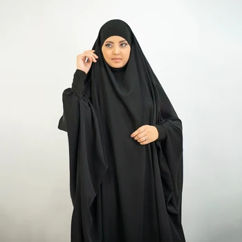 Eid Kapuci Musulmaņu Sieviešu Kleita, Hijab Lūgšanu Apģērba Jilbab Abaya Ilgi Khimar Pilnībā Segtu Ramadāna Kleita Abayas Islāma Drēbes Niqab
