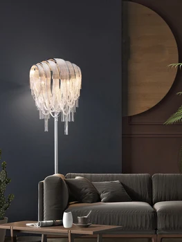 FQ Vertikālā Grīdas Lampa Pušķis Dzīvojamā Istaba Gaismas Luksusa Guļamistabas Gultas Hotel Modelis Istabas Galda Lampas