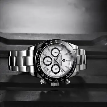 Ir 2021. Jaunā Pagani Dizains Top Zīmolu Modes Vienkāršs Vīriešu Kvarca Skatīties Safīra Nerūsējoša Tērauda Ūdensizturīgs Chronograph Watch Vīriešiem