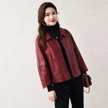 Ir 2021. Korejiešu Stilā, Sieviešu Rudens Jaunu Gadījuma Savukārt-Apkakle Zaudēt Cietā Īsas Žaketes Biroja Dāma Elegants Modes Virsdrēbes