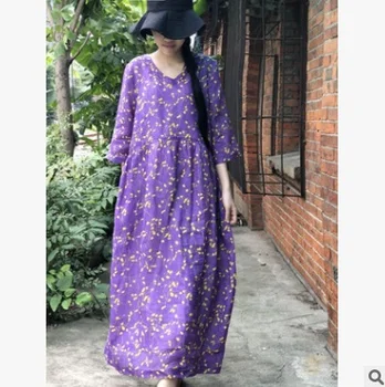 Jauni produkti, kas uzskaitīti vasarā 2018. gadam, oriģināls dizains high-end loose big metri no rāmijas sieviešu kleita