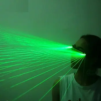 Jauns Uzlādējamās Brilles LED RGB Ray Mirdzumu Lāzera Brilles Projekciju DJ Kluba Bārs Krogs Puse Posma rezultāti Liecina par Izgaismotas