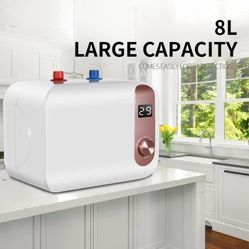 MINI uzglabāšanas veids iekšzemes ūdens sildītājs virtuves trauku mazgāšanas ātri-siltuma tips augstākā/zemākā ūdens sildītājs 8L