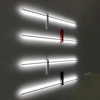 Mūsdienu Minimālisma LED Sienas Lampa Ziemeļvalstu Dzīvojamā Istabā TV Fona Sienas Lampas Mājas Guļamistaba Dekori Atmosfēru, Apgaismojums, Spogulis Gaismas