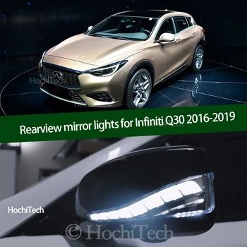 Piemērots Infiniti Q30 sērijas 2016 2017 2018 2019 modificētu atpakaļskata spogulī, gaismas rotējošās dinamisku pagrieziena signāla gaismu