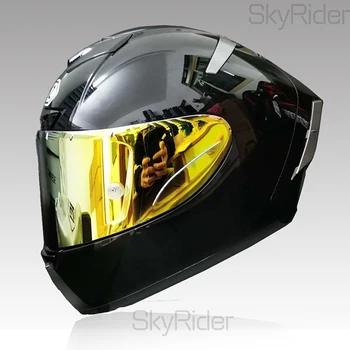 Pilnu Sejas Motocikla ķivere X14 glancēts melns Izjādes Motokrosa Sacīkšu Motobike Ķivere Kasko De Motocicleta