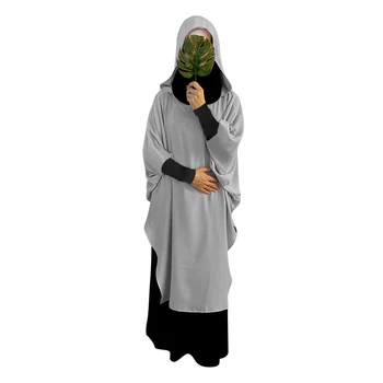 Ramadāna-Musulmaņu Sieviešu Abaya Arābu Jilbab Lūgšanu, Apģērbu, Kleitu, Turcija Eid Islāma Kapuci Maxi Drēbes Tuvajos Austrumos Kleita Gara Kleita Jauna