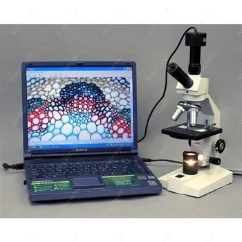 Salikto Mikroskopu ar Mehānisko --AmScope Piegādes 40x-800x Bioloģisko 2-Apskatīt Saliktā Mikroskopa ar Mehānisko Posmā