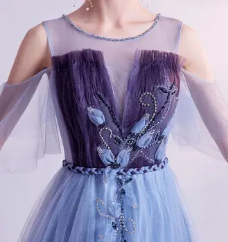 Slīpums Violeta-Line Balles Kleitas, Sieviešu Puse Nakts Elegants Ilgi Vakara Tērpi 2020 