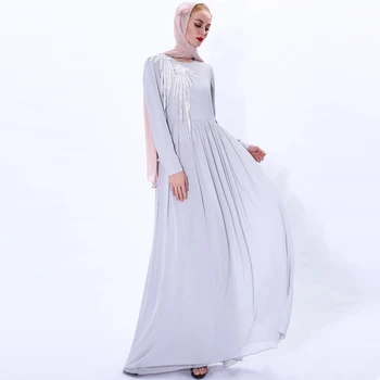 Turcija Abaya Musulmaņu Kleita, Hijab Caftan Islāmu Apģērbu Kaftan Dubaija Eid Mubarak Izšuvumi Kleitas Abayas Sieviešu Drēbes Vestidos