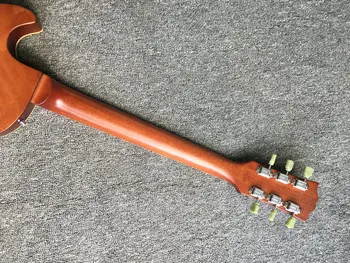 Ķīna OEM custom shop, Elektriskā Ģitāra, viens gabals ķermeni un kakla liesmoja kļavas koka ģitāra Bezmaksas piegāde